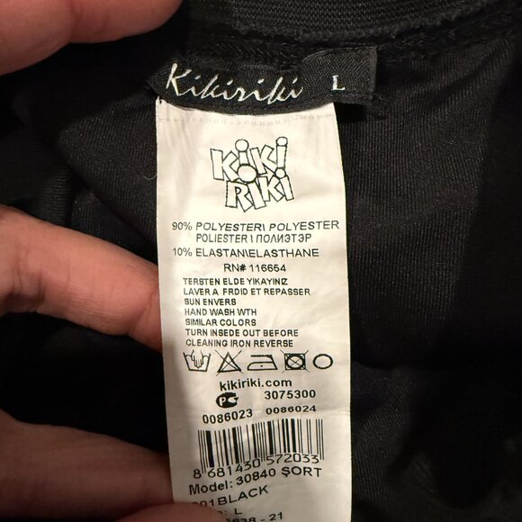 Kikiriki Punk Rock Studded Booty Shorts \\ Size Large // Black, silver - Picture 6 of 7